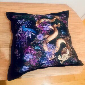 100% Silk Pillowcase (and PIllow) Designer Jim Thompson